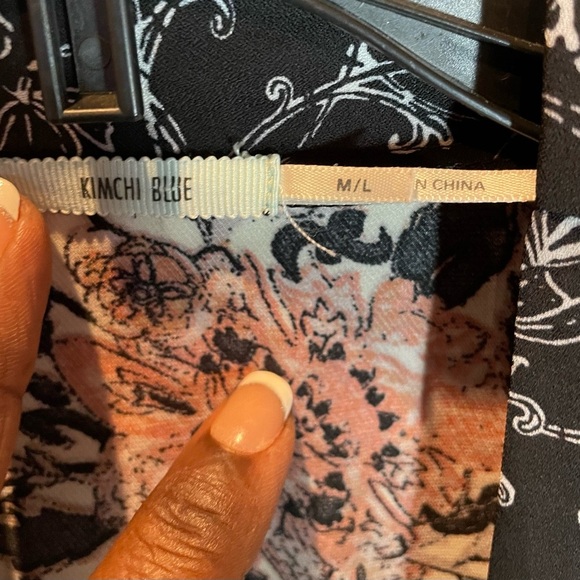 Kimchi Blue Floral Print Lightweight Airy Feminine Kimono/Cardigan Size M/L, - Picture 7 of 12